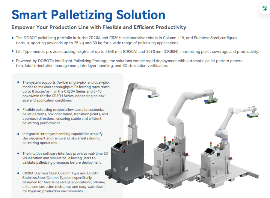 Palletizing Solution